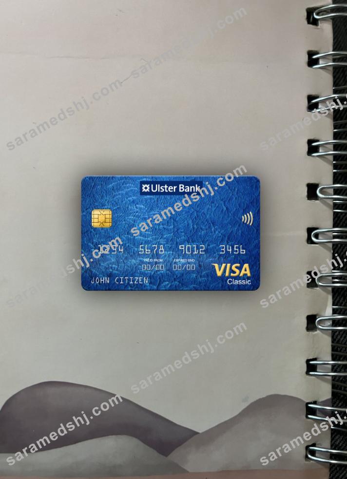 Republic of Ireland Ulster Bank visa classic card photolook front